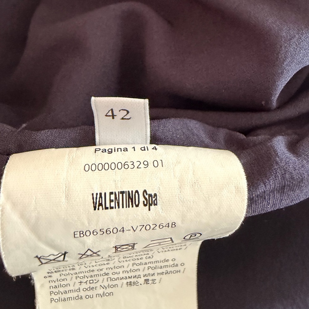 VALENTINO Lace Pants Silk Lined Navy Blue EU 42 US 6 Made in Italy - Picture 10 of 16
